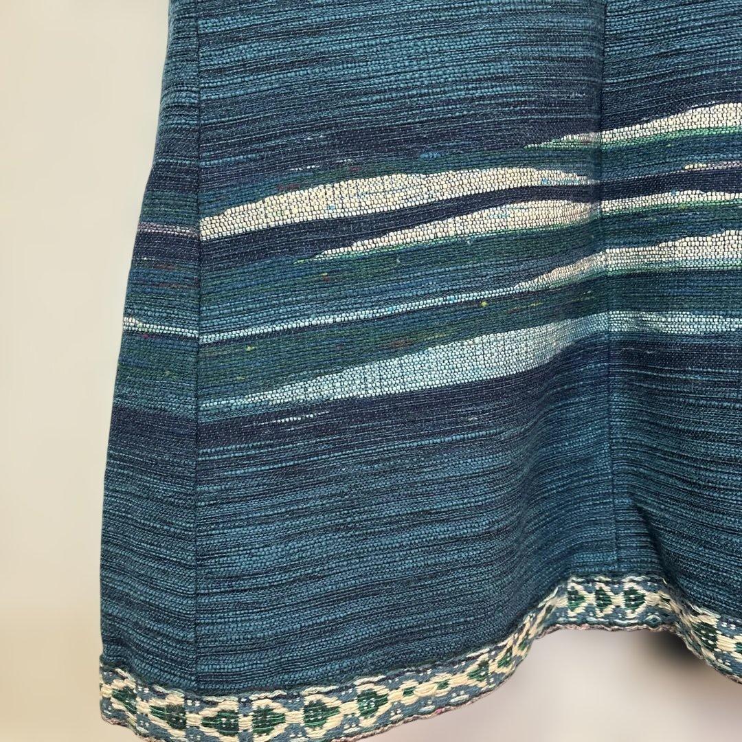 北海道手織つむぎエルムユーカラ織ジレ