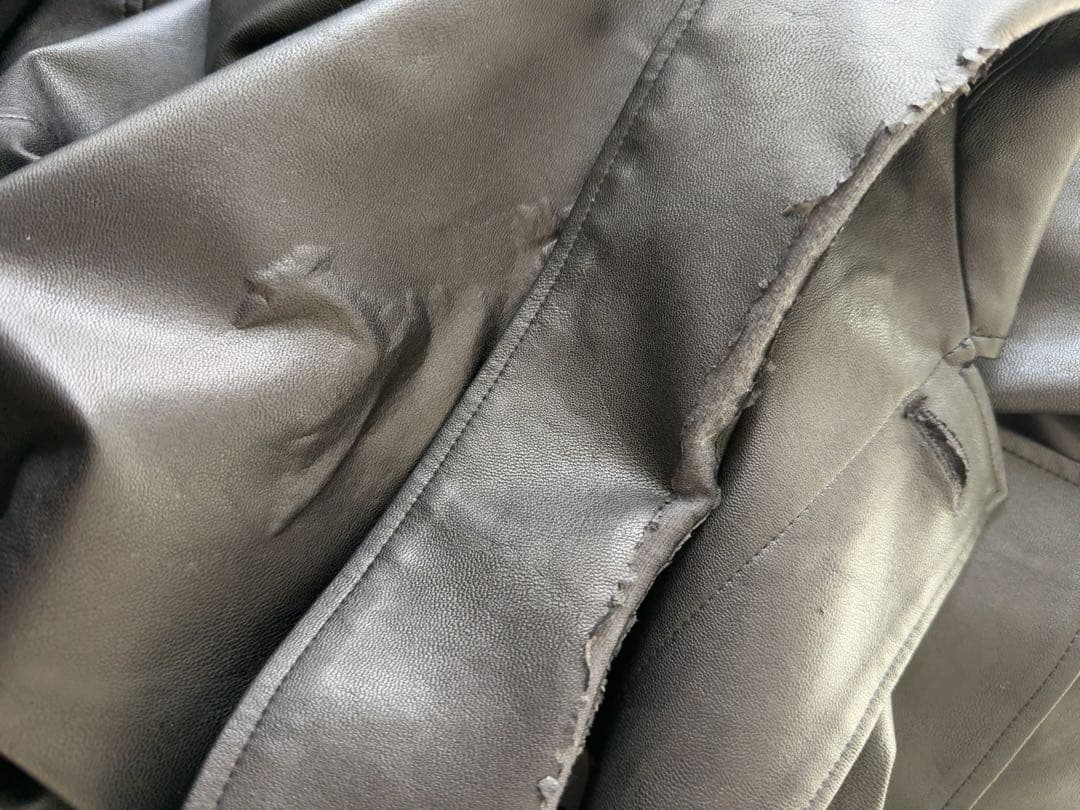 stein FAKE LEATHER CAR JACKET レザー ジャケット