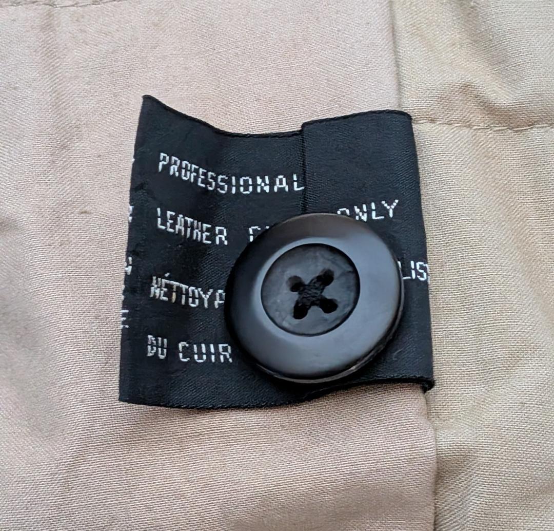 CHEVIGNON　レザージャケット　ブラック　L　古着