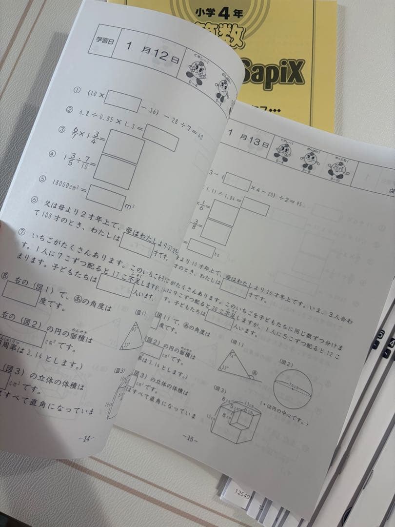 SAPIX4年 基礎力トレーニング 1年分フル2025年度版最新