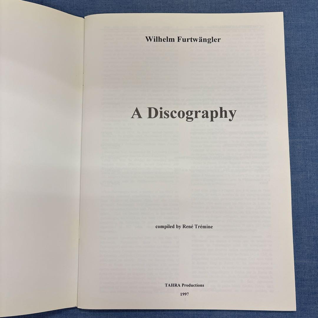 フルトヴェングラー ディスコグラフィー/コンサートリスト 1997 TAHRA