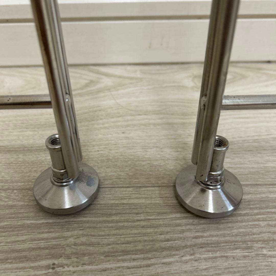 無印用品　ステンレスユニットシェルフ帆立120cm