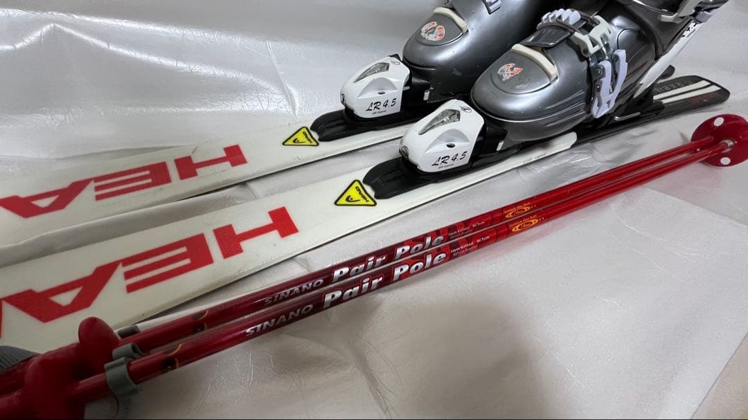 スキーセット　HEAD(117cm)、ブーツ(21cm)、ストック(86cm)