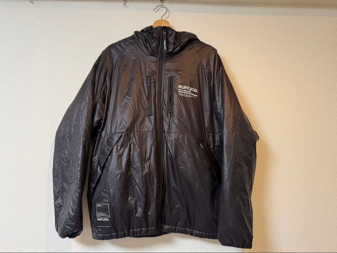 RUFFLOG ラフロッグブラック フード付きジャケット