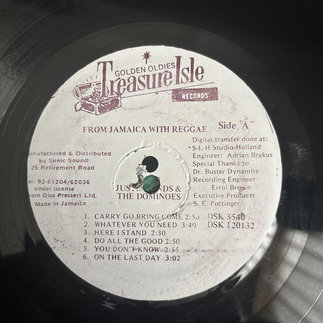 洋楽 Justin Hinds From Jamaica With Reggae LP