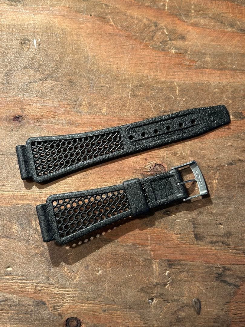 INOX ヴィンテージ ラバーストラップ ベルト 腕時計 年代物 ラグ幅18mm