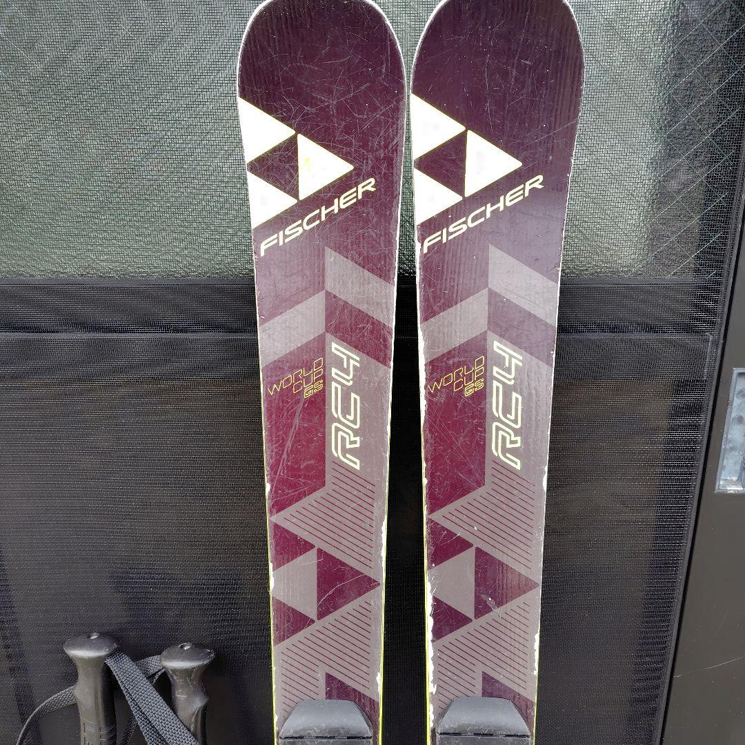 フィッシャーgs120 ヘッドブーツ190 195 237mmストック80センチ