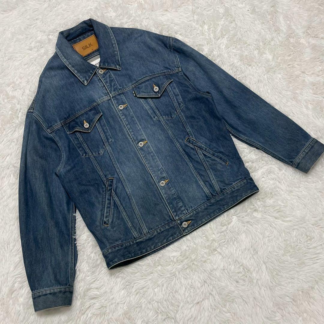 doublet ダブレット SILK シルク デニムジャケット オーバーサイズ