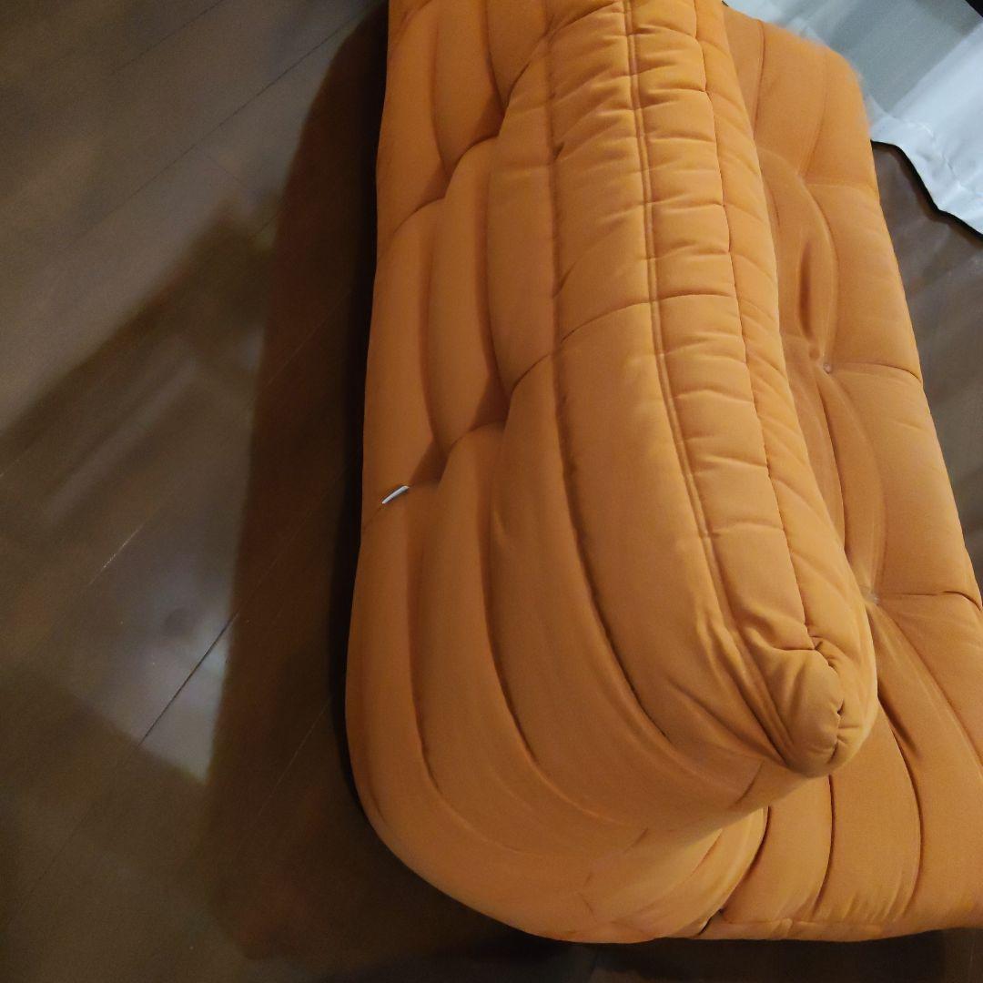 リーン・ロゼ トーゴ 3人掛け　オレンジ