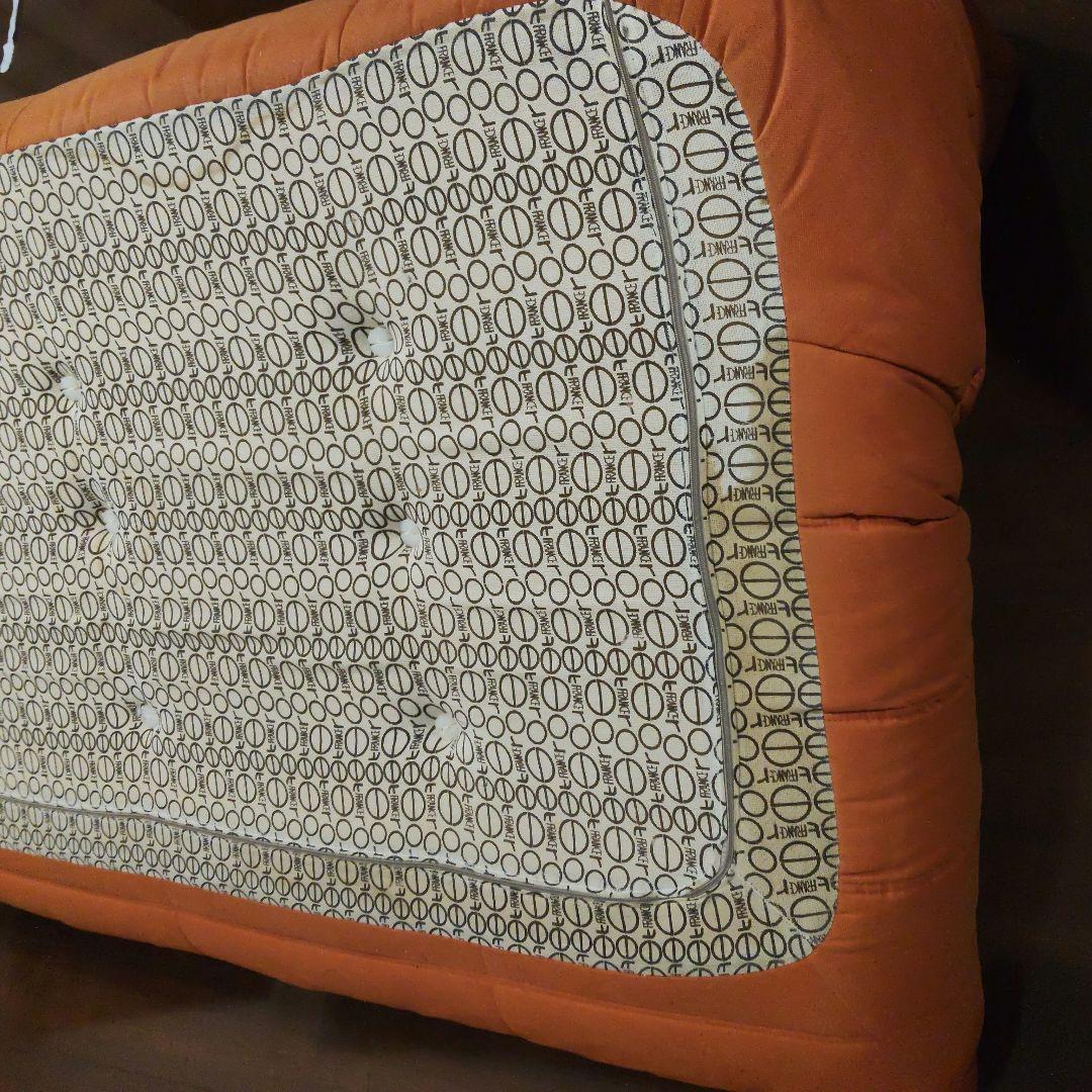 リーン・ロゼ トーゴ 3人掛け　オレンジ