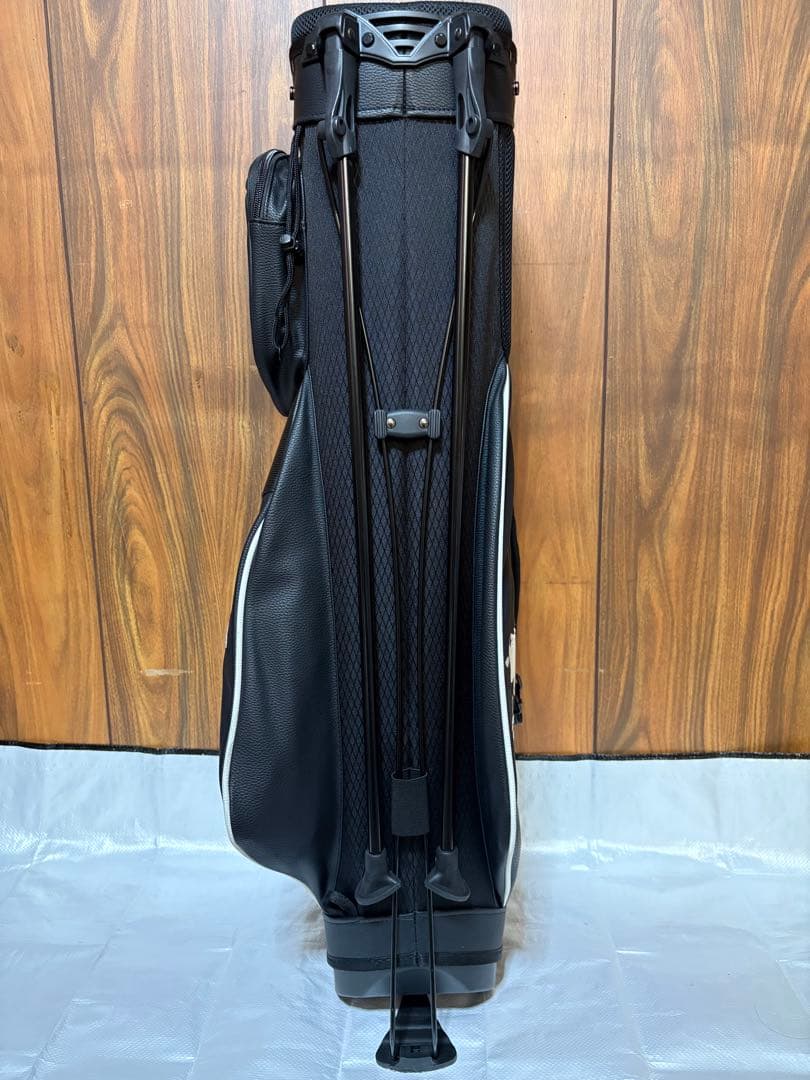 美品 オークリー スカル キャディバッグ スタンド スリムタイプ レザーブラック