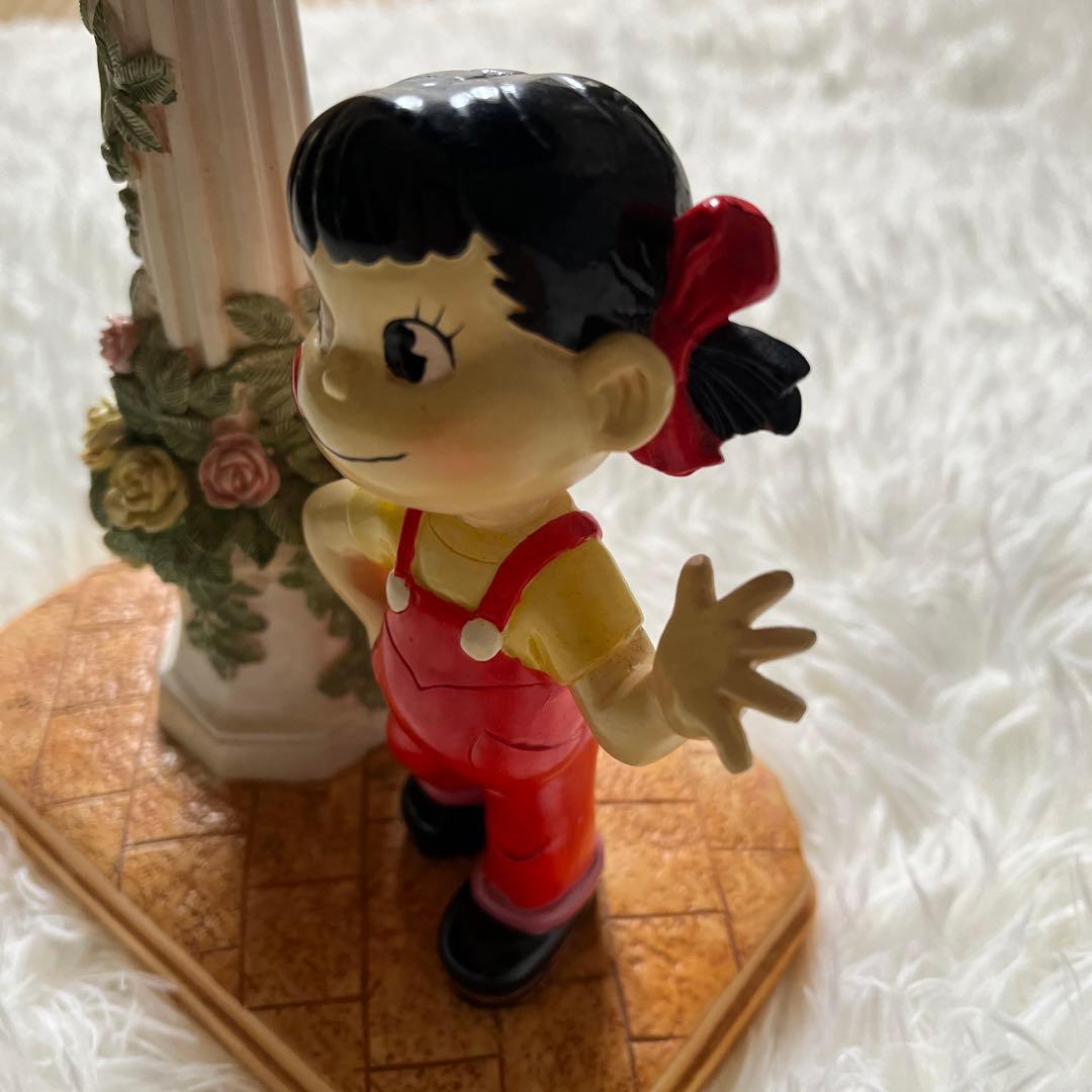 Pekoちゃん置時計 レトロ風仕上げ 街灯デザイン　美品