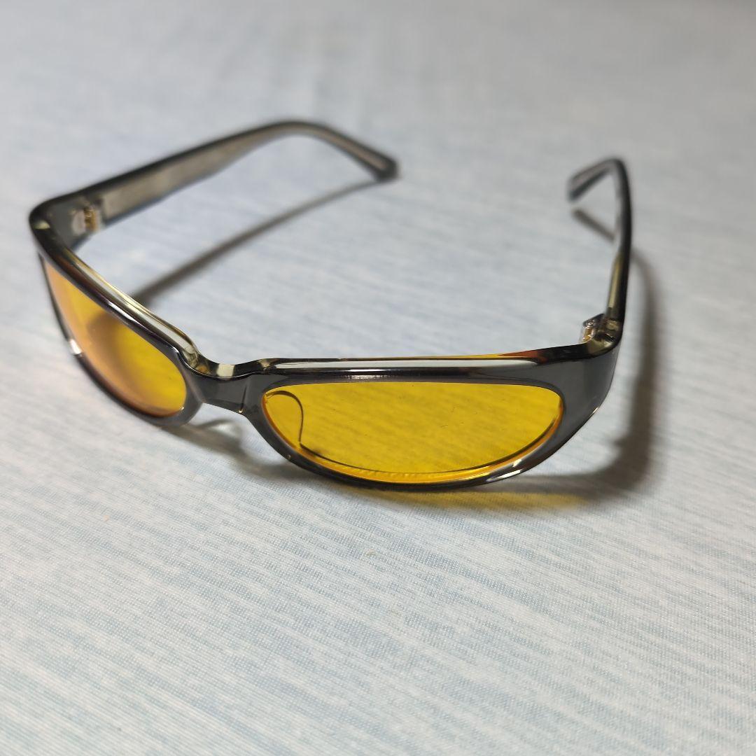 SWANS イエロー偏光レンズ サングラス ケース付き