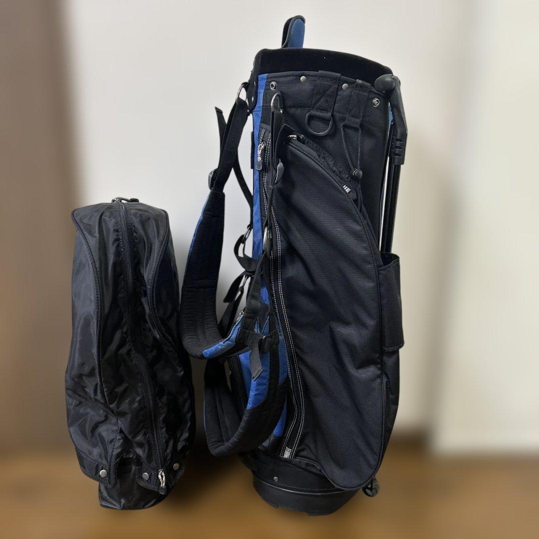 キャロウェイ　スタンド式キャディバッグ　青×黒