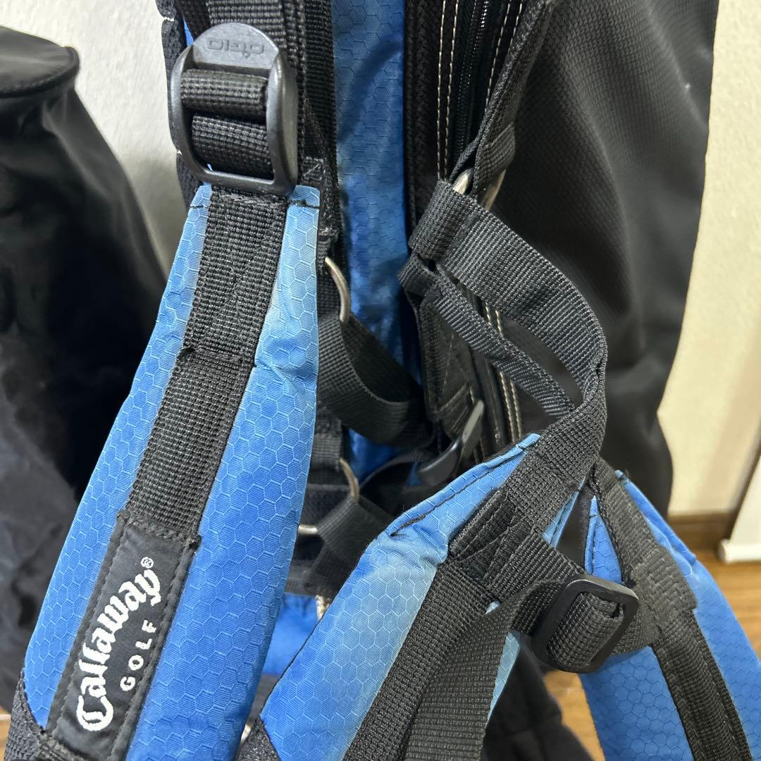 キャロウェイ　スタンド式キャディバッグ　青×黒