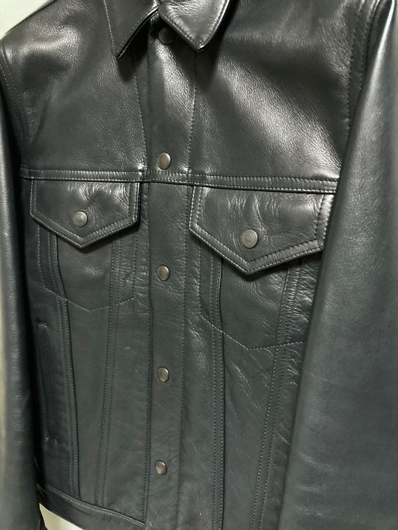 美品　blackmeans レザー　トラッカージャケット　サイズ3