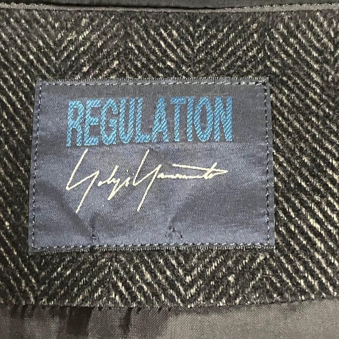 Yohjiyamamoto フード付きクロップジャケット ウール素材