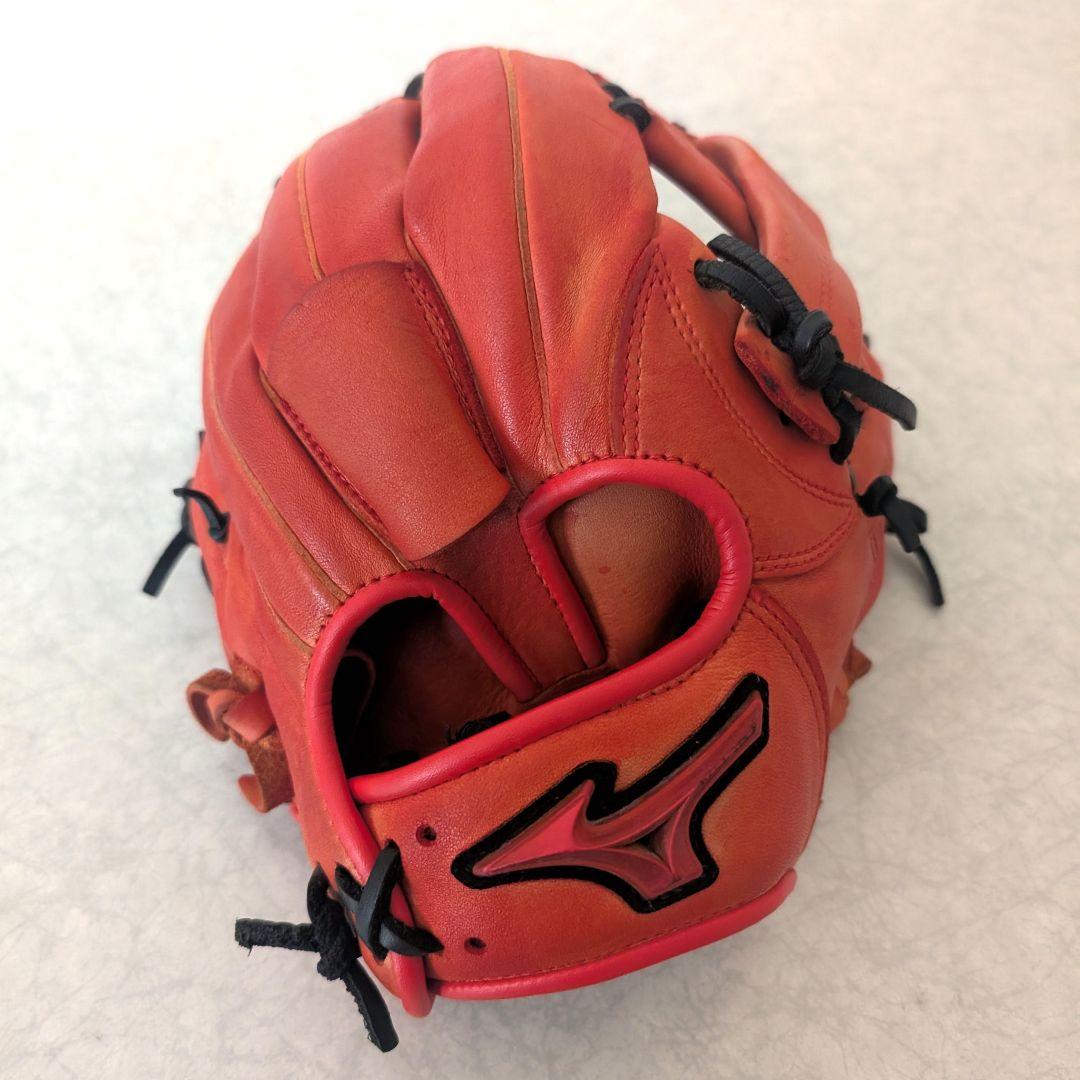 ミズノ 軟式グローブ ソフトボールグローブ オールラウンド Sサイズ オレンジ
