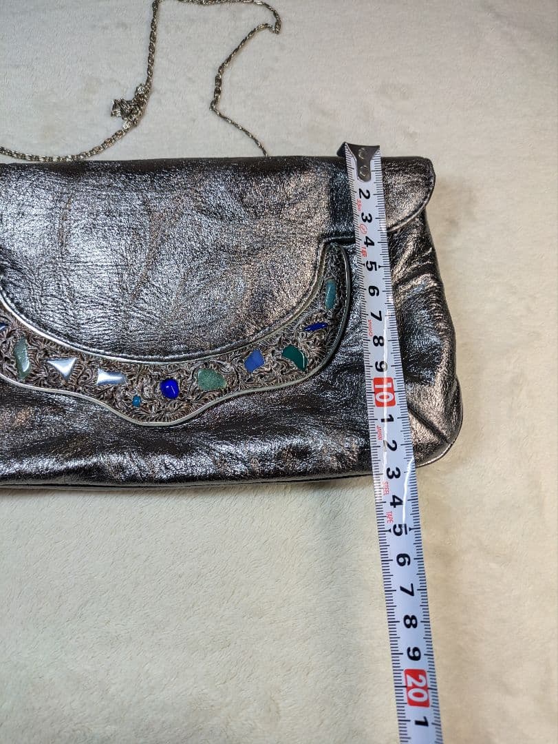 濱野　ハマノ　サンピエトロ　ショルダーバッグ　パーティーバッグ　宝石　貴石