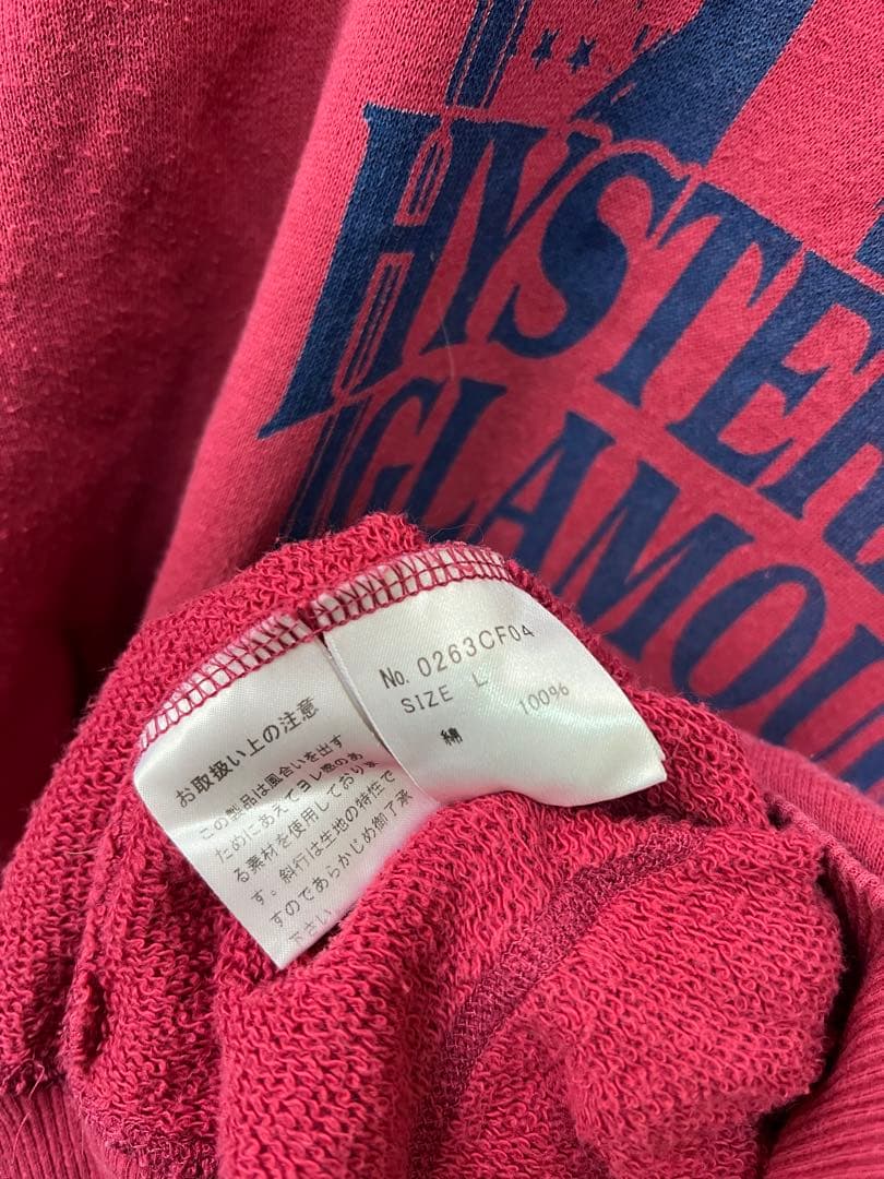 HYSTERIC GLAMOUR ピンク パーカー Lサイズ ヒスガール