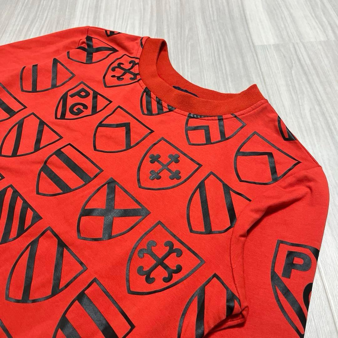 美品★PEARLY GATES★長袖スウェット　メンズ　4(M) オレンジ×黒