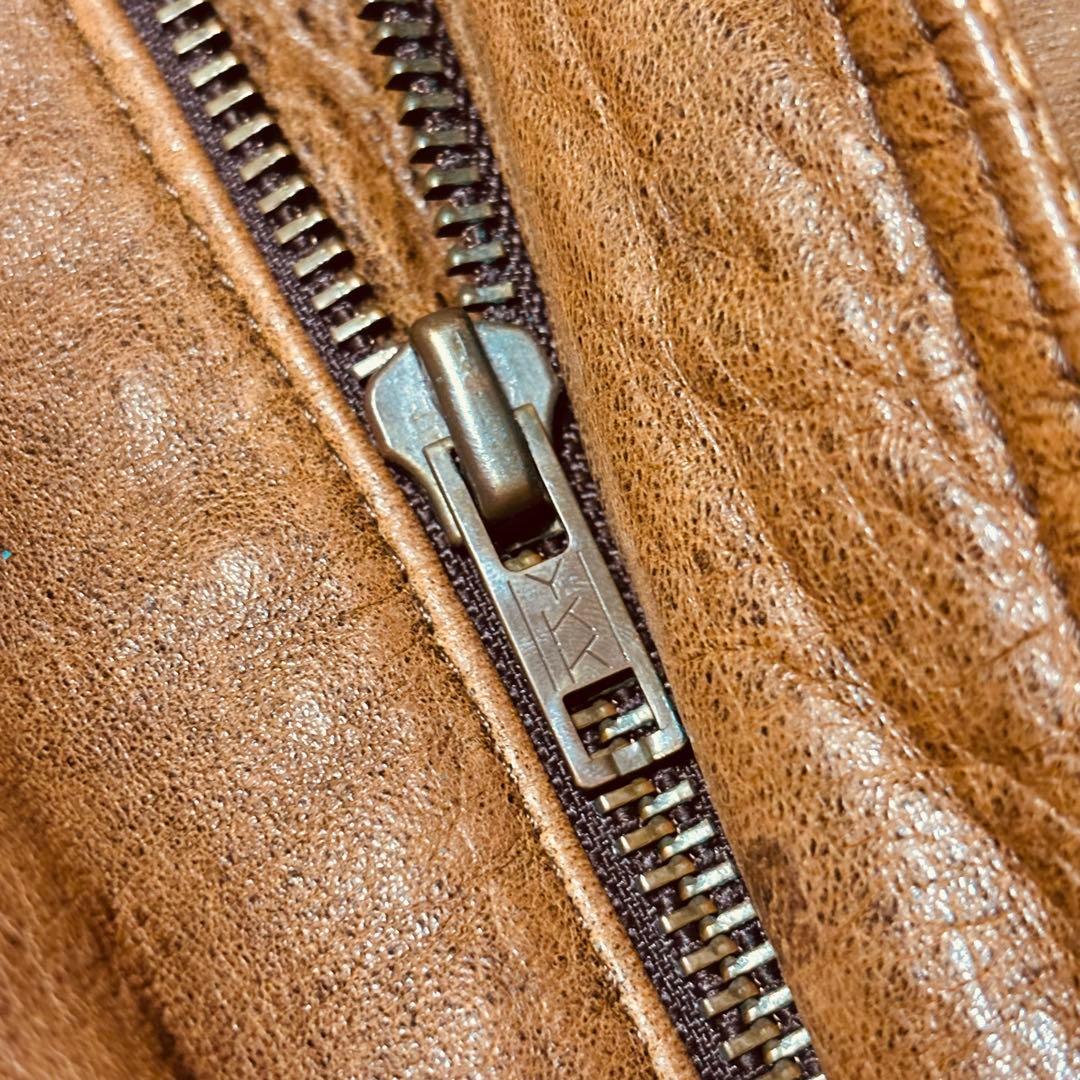 90s G-1 フライト ロードアンソニー レザー ジャケット 襟ボア 短丈 L