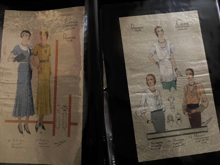 ビンテージ　スタイル画(BLOUSES etc12画セット)