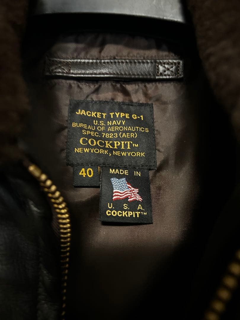 G-1 フライトジャケット cockpit USA