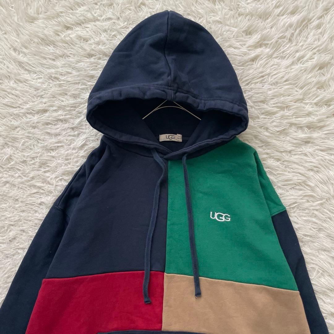 UGG 刺繍　マルチカラー　プルオーバー　パーカー　スエット　洗える