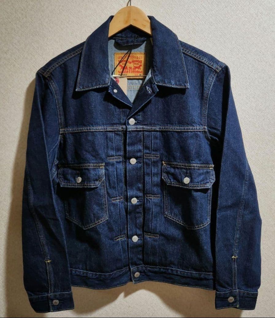 リーバイス 2ND トラッカーJKT M 501 セットアップ 濃紺 W34