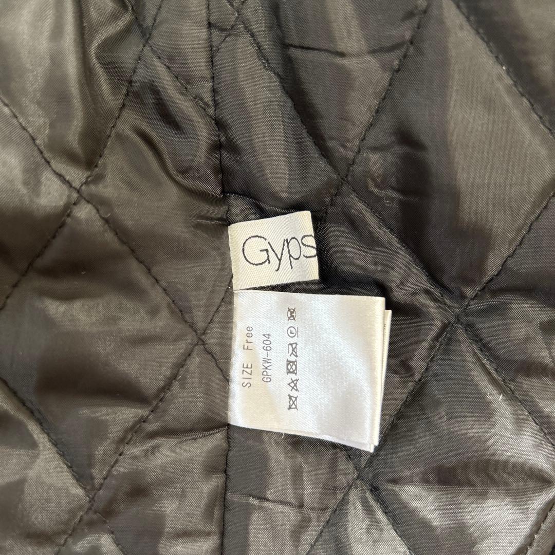 Gypsohila Teddy Vest ダークグレー ロングベスト