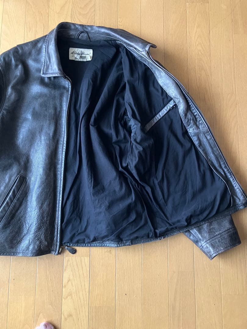 vintage Eddie Bauer エディバウワー 白タグ レザージャケット