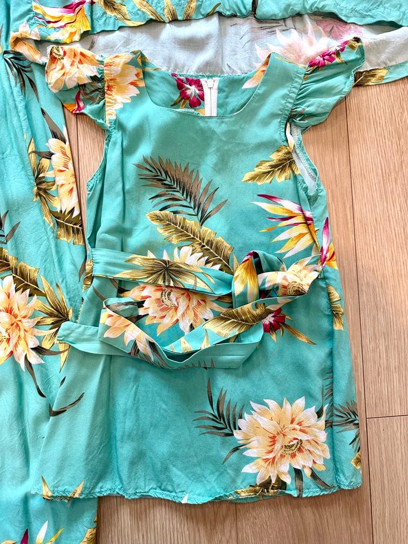 3点セット　TWO PALMS ムームー チュニック　アロハシャツ　リンクコーデ