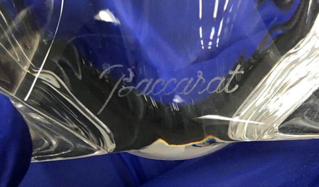 Baccarat バカラ 貝 置物 箱付き