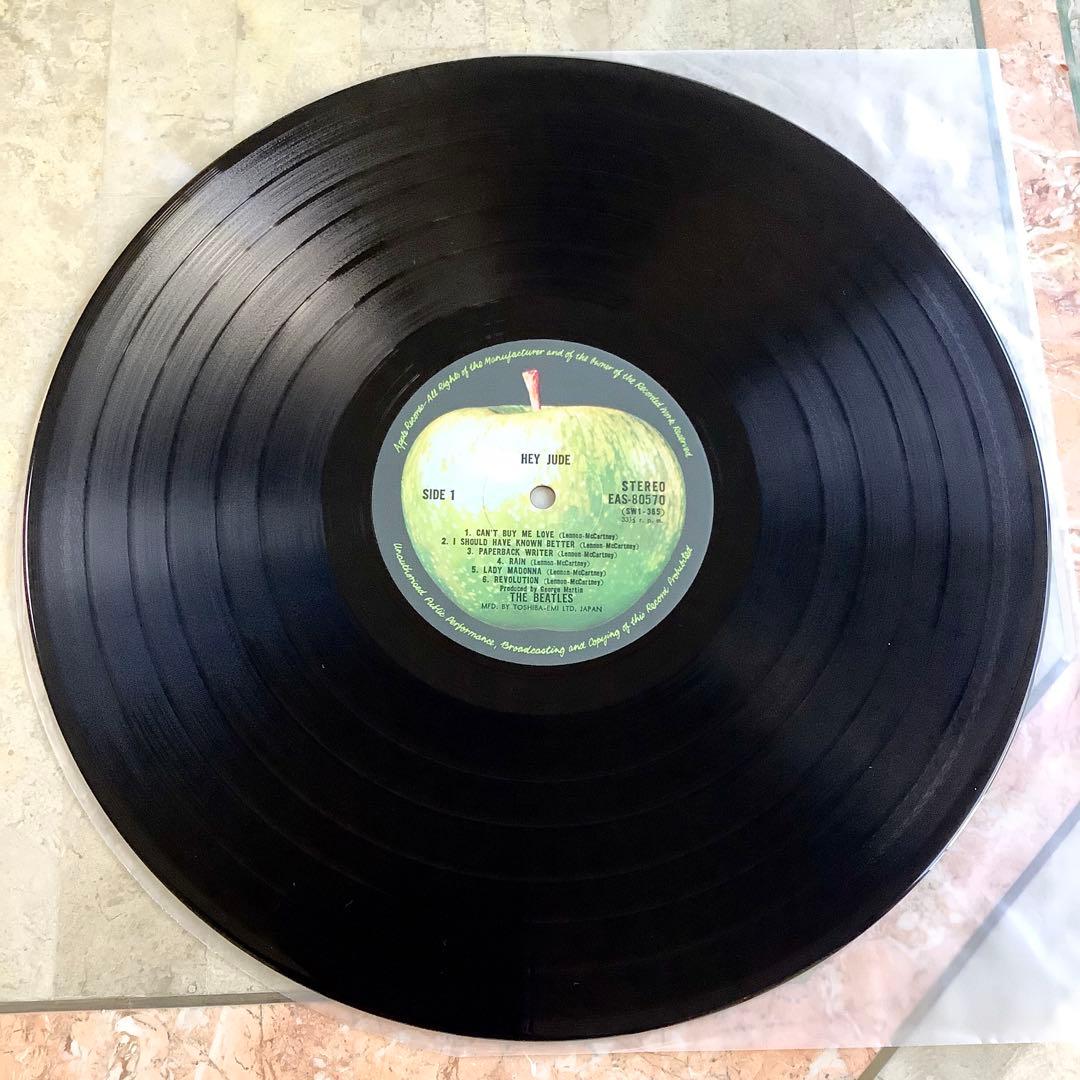 レコード新品! 全体新品同様! 1976年 国旗帯 ビートルズ ヘイ・ジュード