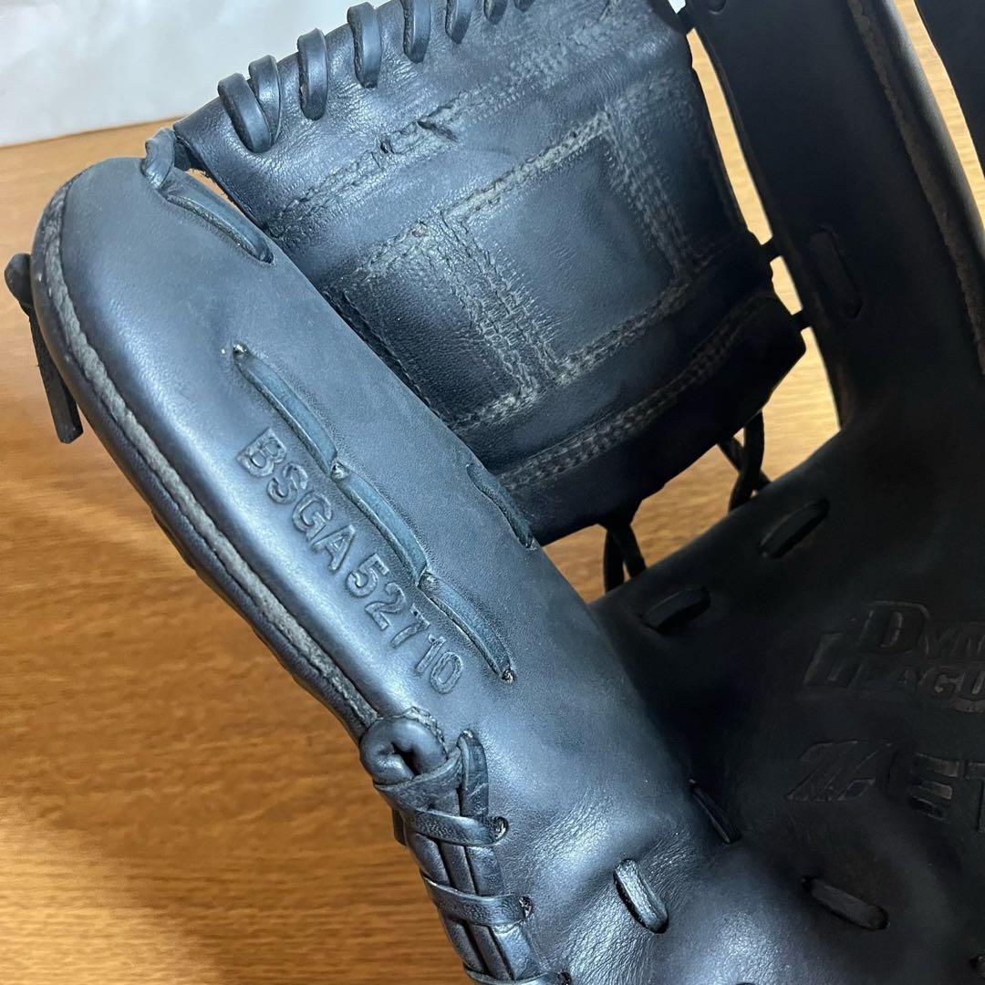 ZETT ダイナミックリーグ 軟式グローブ 黒 内野用 良品