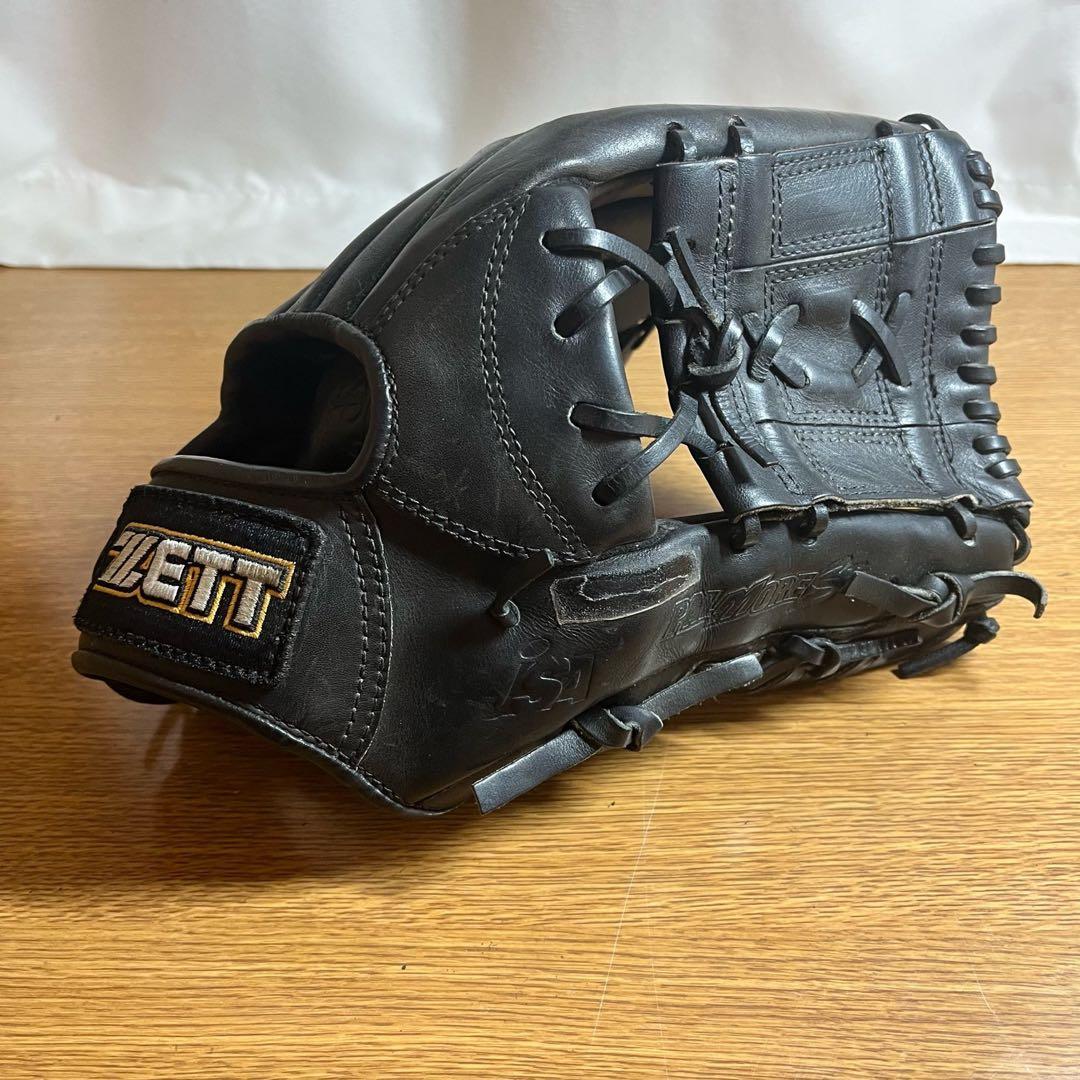 ZETT ダイナミックリーグ 軟式グローブ 黒 内野用 良品