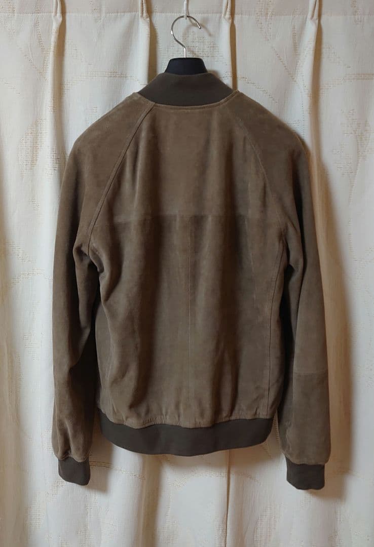 エンメティ SILAS 50 スエード ブルゾン グレージュ