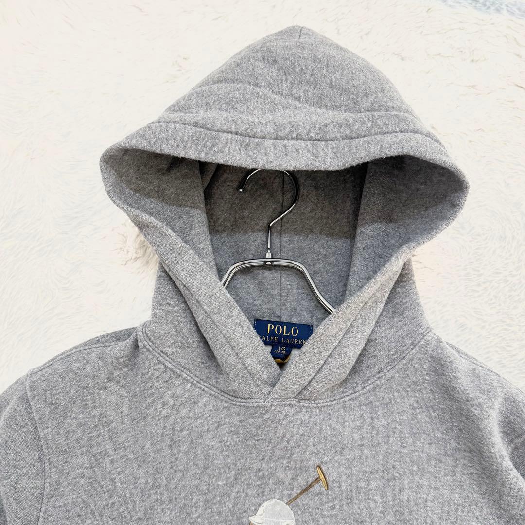 ポロラルフローレン QR現行タグ ポロベアプルオーバーパーカー　M