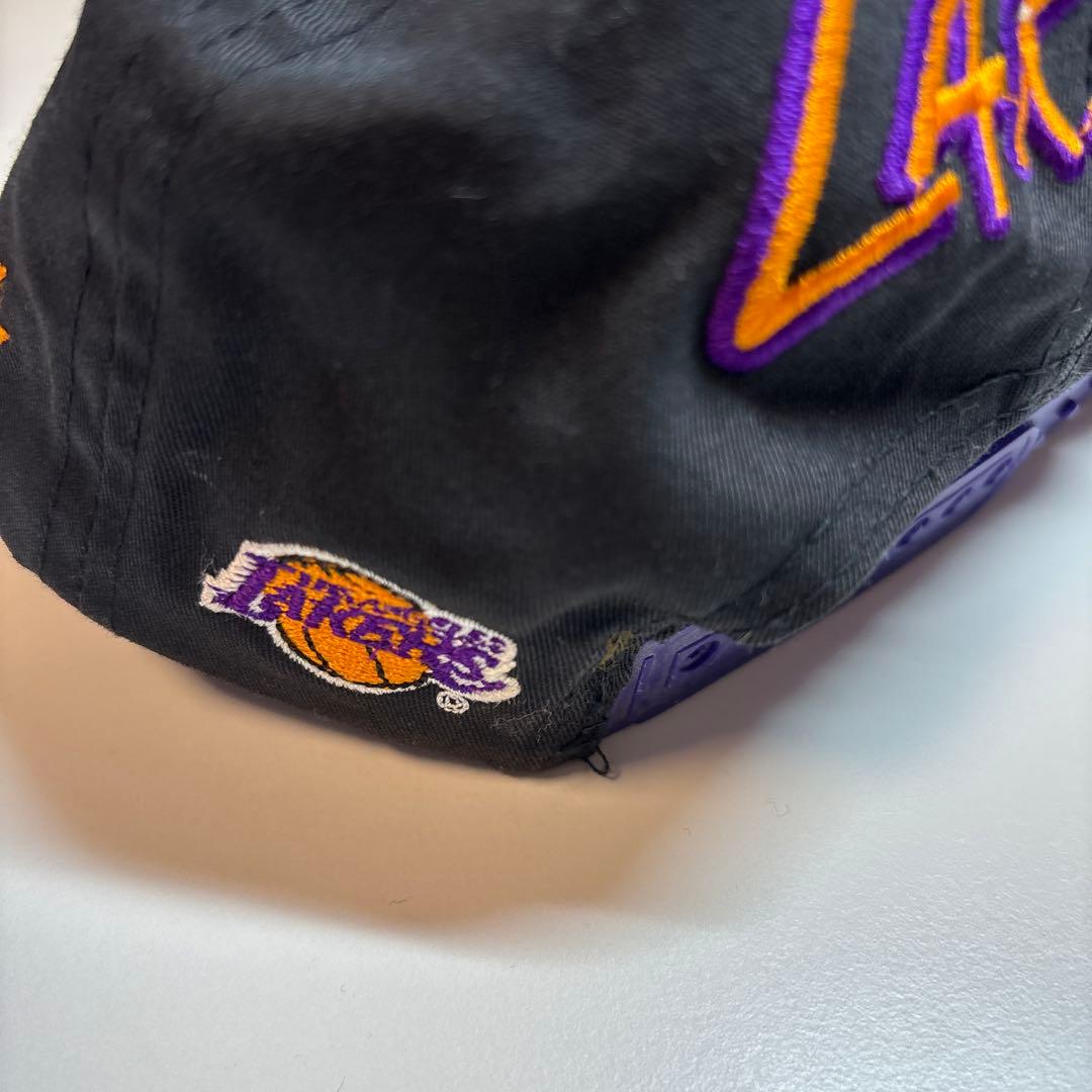 未使用 Vintage LAKERS レイカーズ キャップ 帽子 NBA 90s