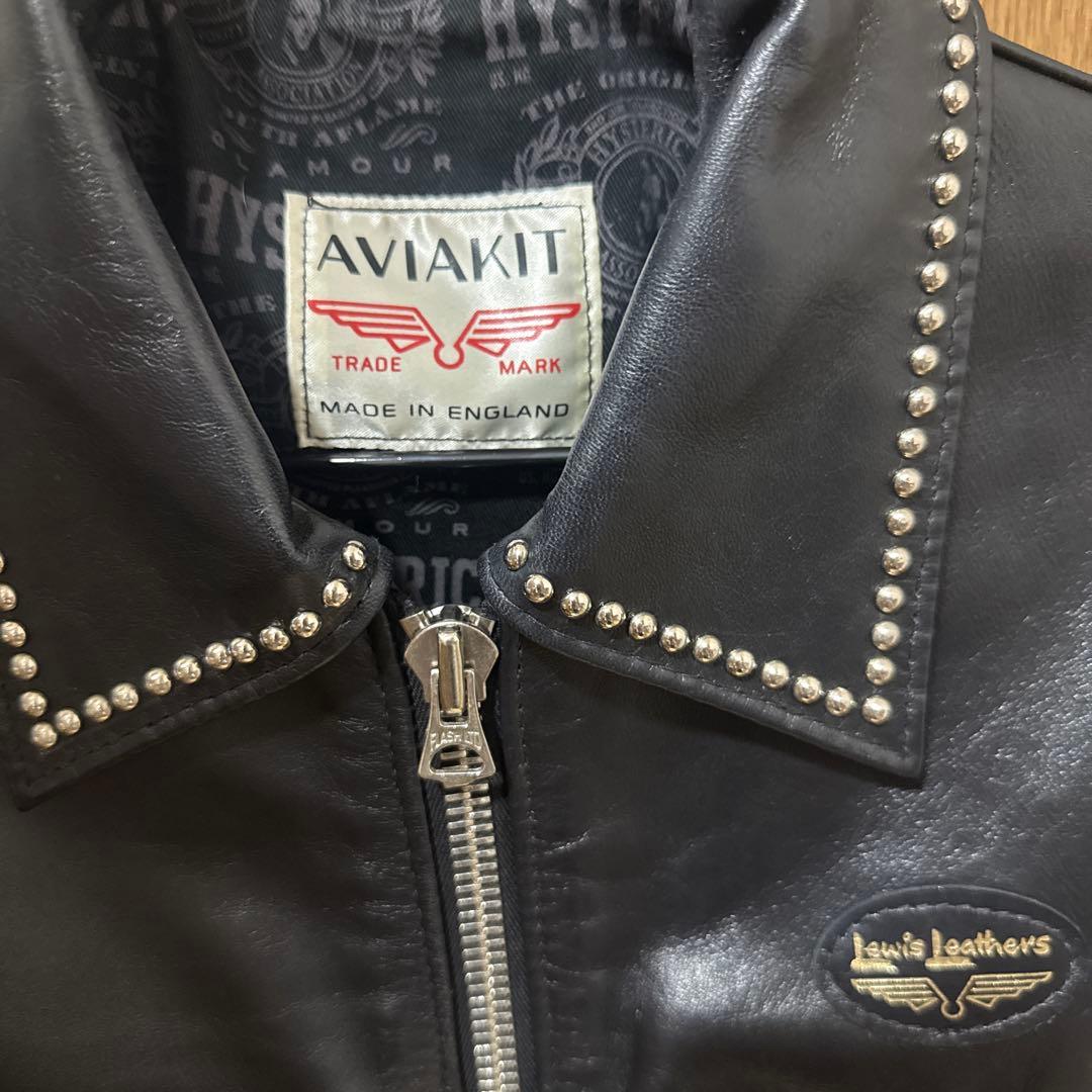 み*ぎ様 値下げルイスレザー　ヒステリックグラマーコラボ　ドミネーター　スタッズ