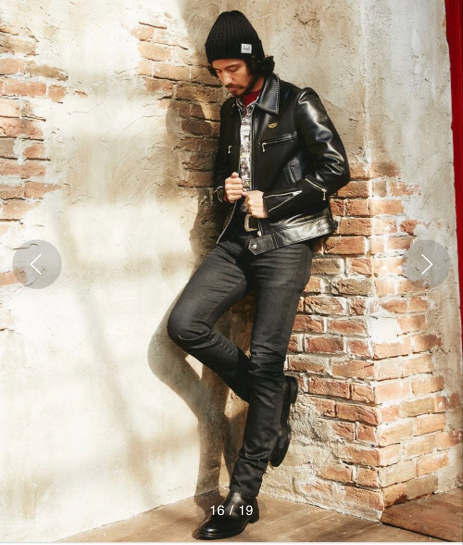 み*ぎ様 値下げルイスレザー　ヒステリックグラマーコラボ　ドミネーター　スタッズ