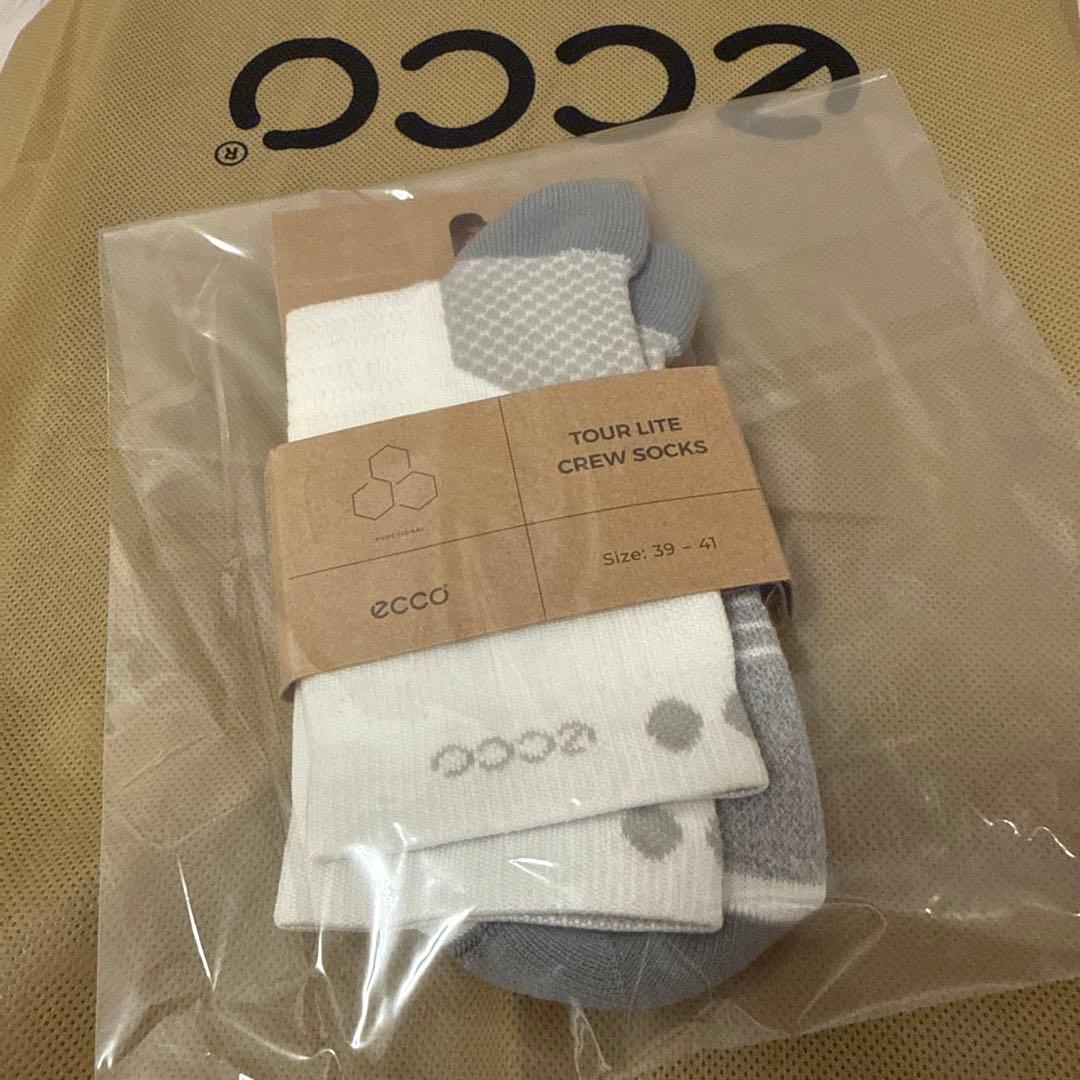 【新品 箱付】ecco ゴルフシューズ 男性用 26.5