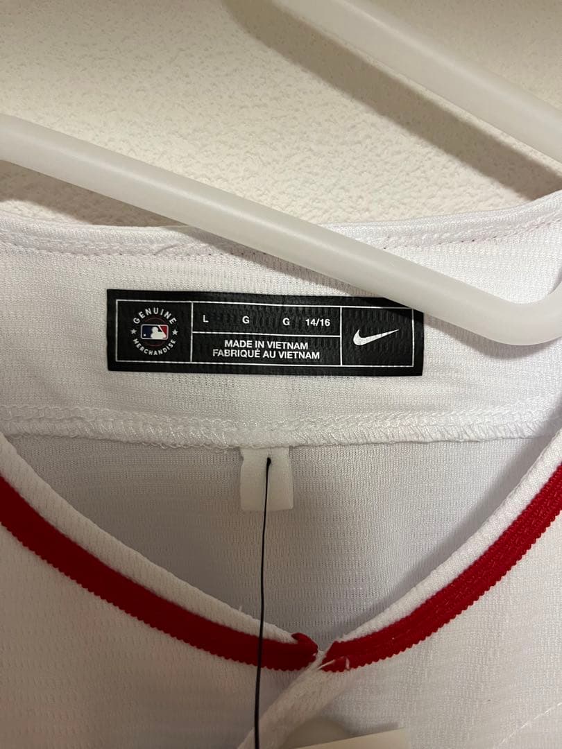 【正規品・新品】大谷翔平 エンゼルスホームユニフォーム（ユースLサイズ）