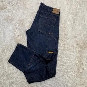 美品　プリズンブルー　ダブルニー　ペインターパンツ　セットアップ　濃紺　2nd