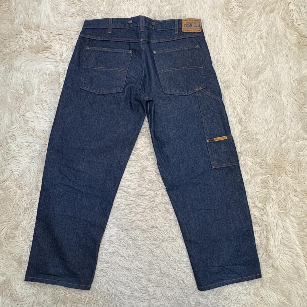 美品　プリズンブルー　ダブルニー　ペインターパンツ　セットアップ　濃紺　2nd