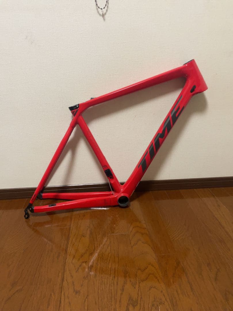 TIME ロードバイクフレーム レッド　ALPD’HUEZ21ジャンク