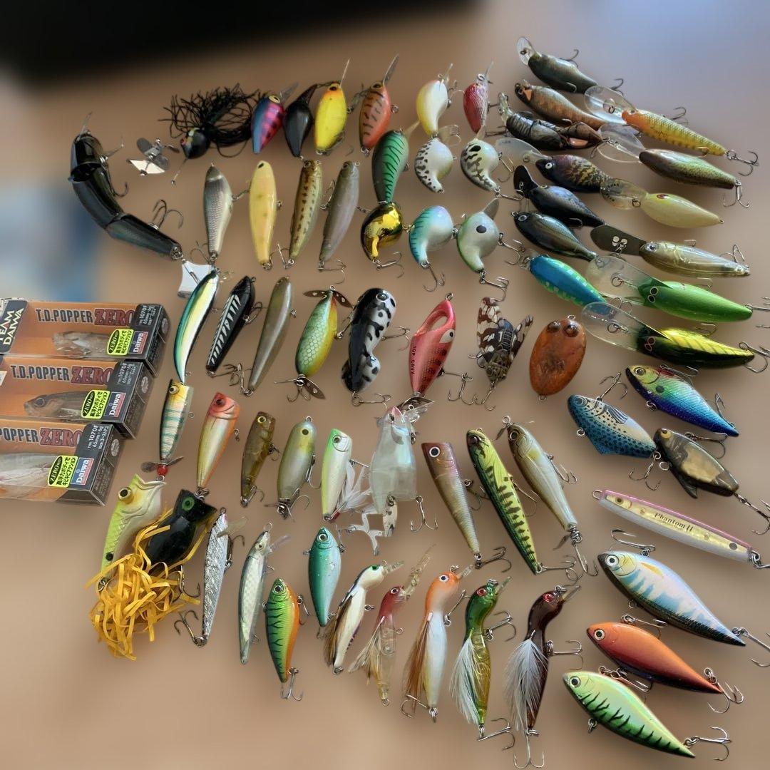 チームダイワ　タックルボックス　バス釣り　お得！オールドルアーセット　まとめ売り