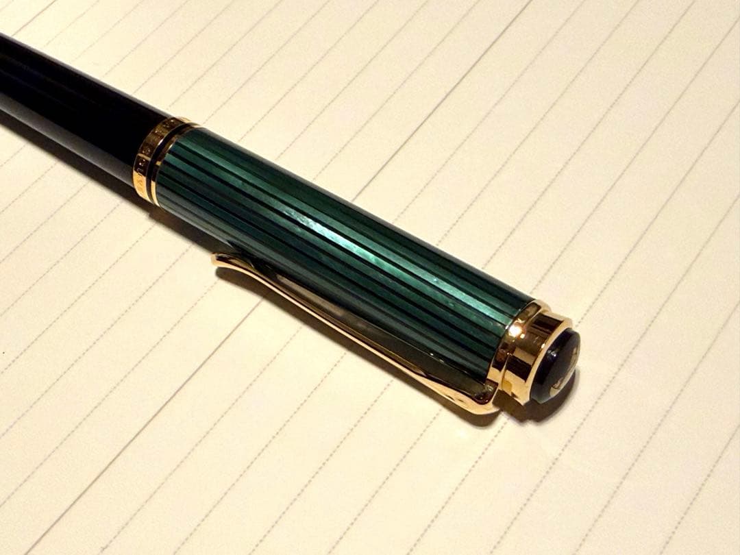 ペリカン スーべレーン K800 緑縞 ボールペン