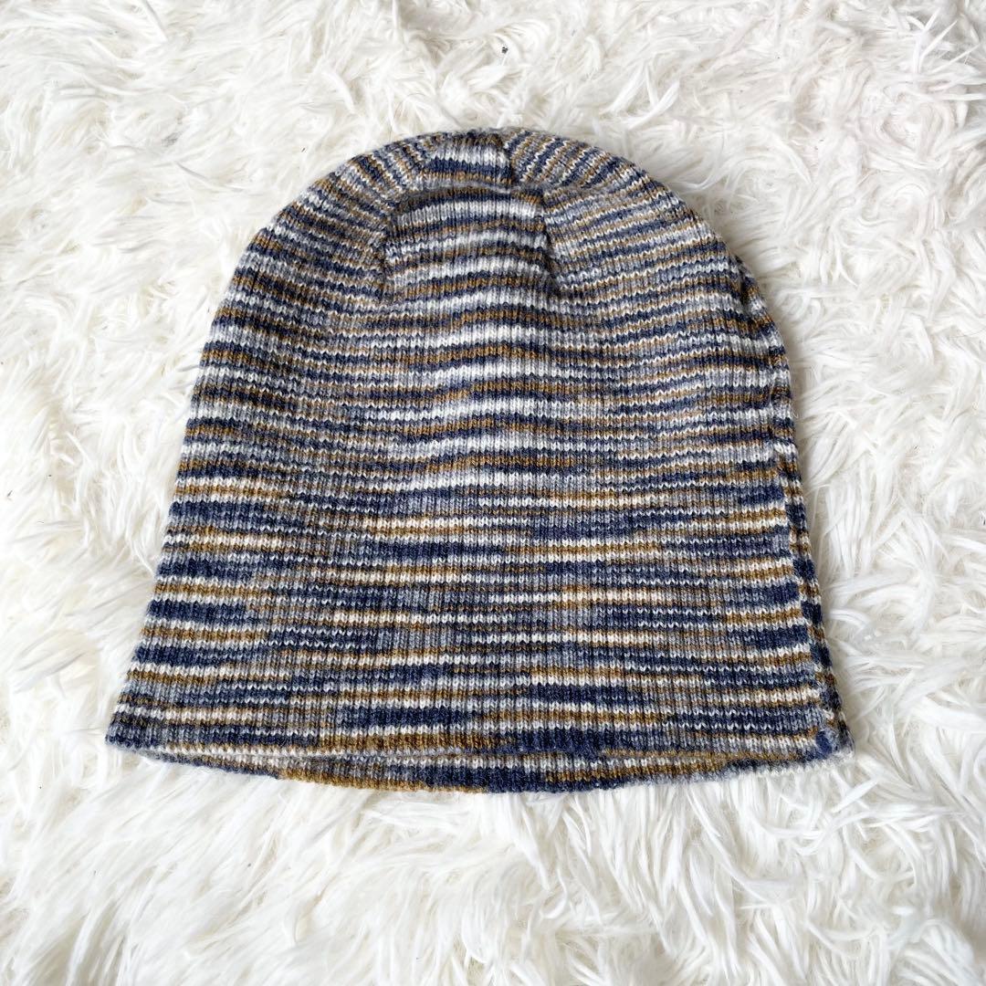 【極美品】MISSONI ミッソーニ ニット帽 ビーニー 総柄 マルチカラー